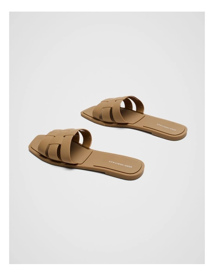 Woven Moulded Slide in Cinnamon Spice image 4