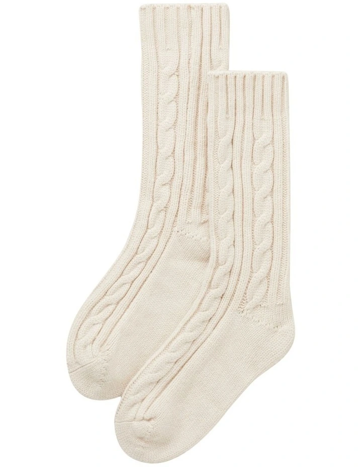 Cable Knit Bed Sock image 1