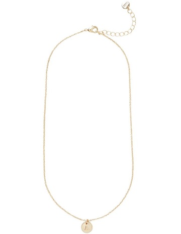 Seed Heritage Alphabet J Gold Necklace 