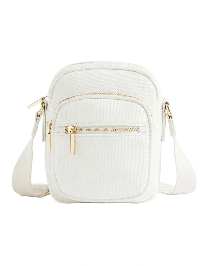Logo Camera Bag In Cream image 1