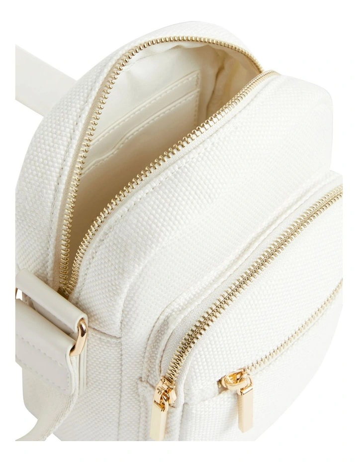 Logo Camera Bag In Cream image 5