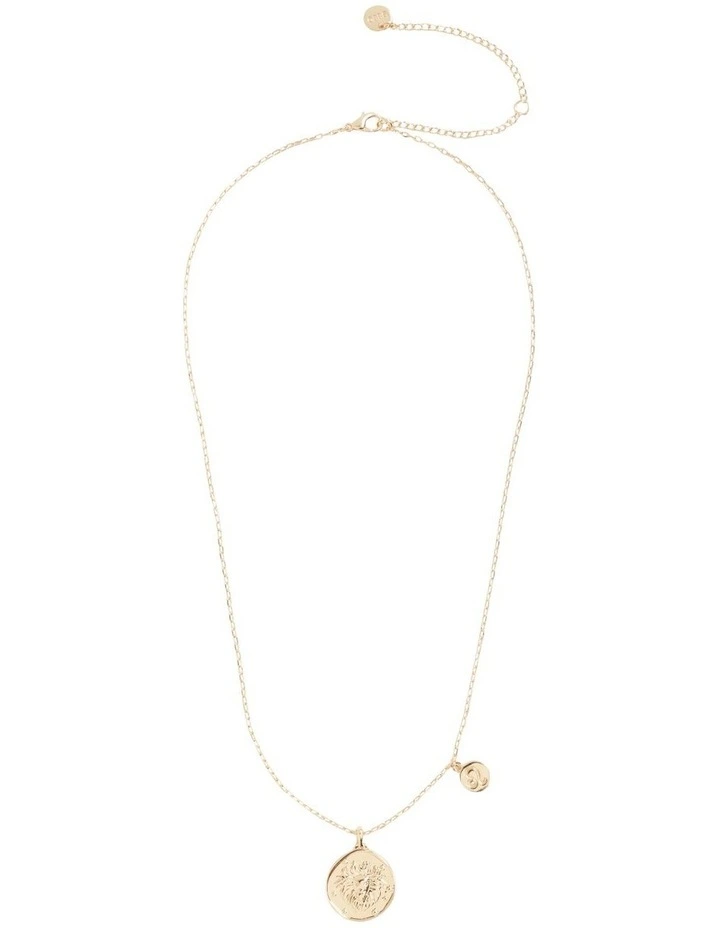 Leo Zodiac Necklace in Gold image 1