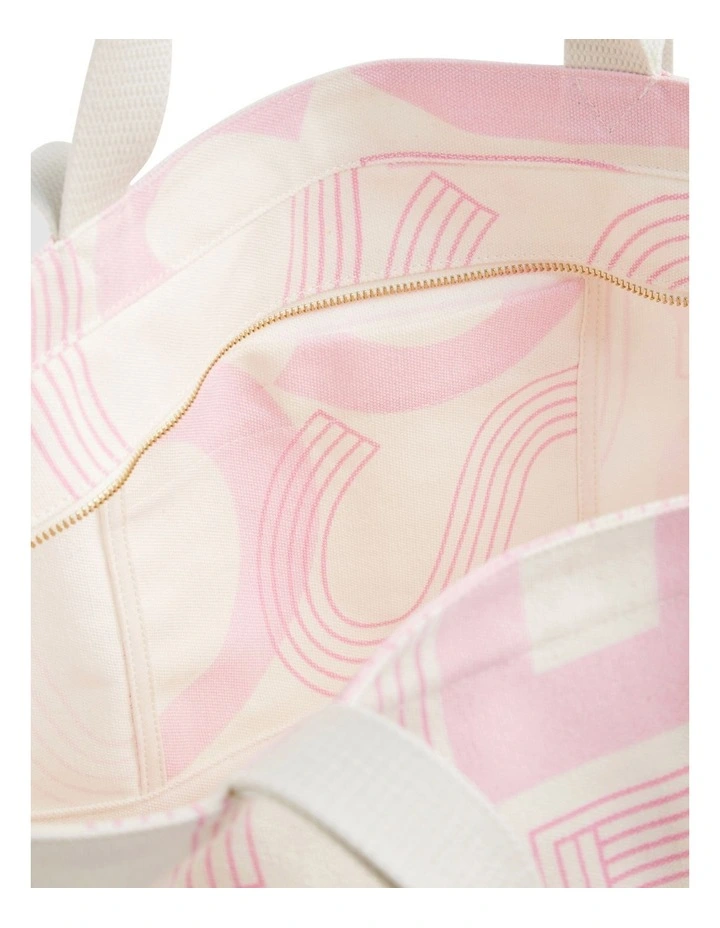 Seed Overnight Bag In Pink/White image 5
