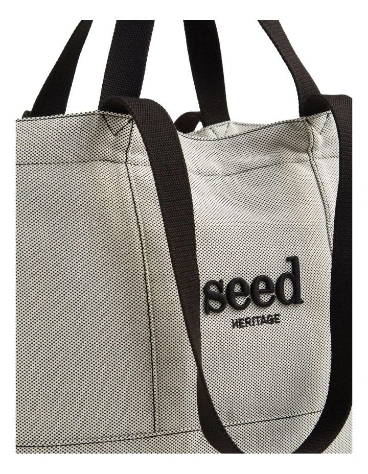 Seed Overnight Bag in Black Cream image 4