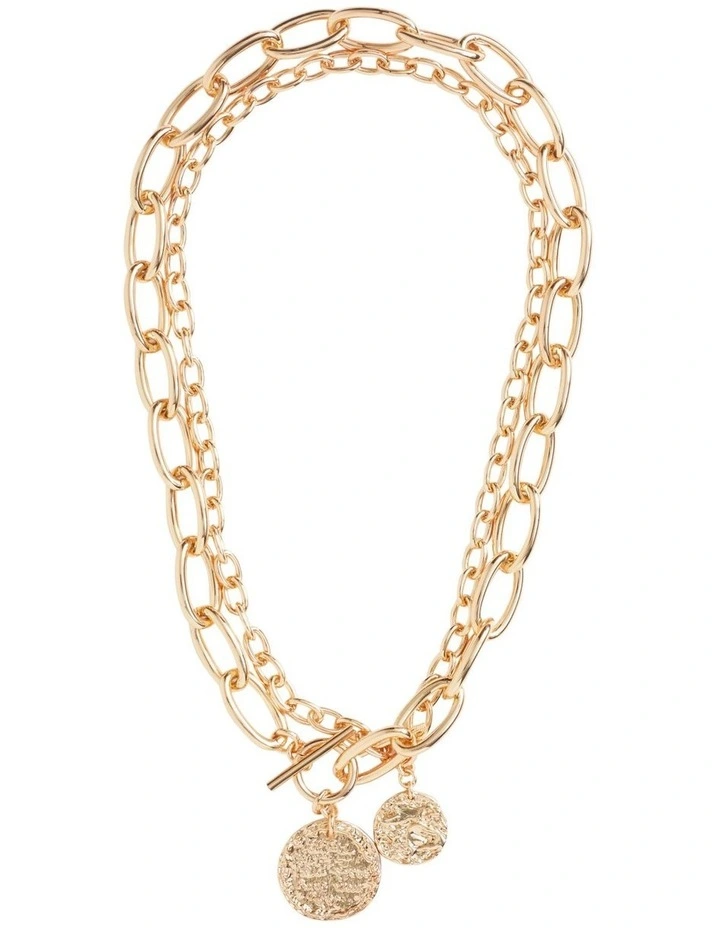 Chain Charm Necklace in Gold image 1