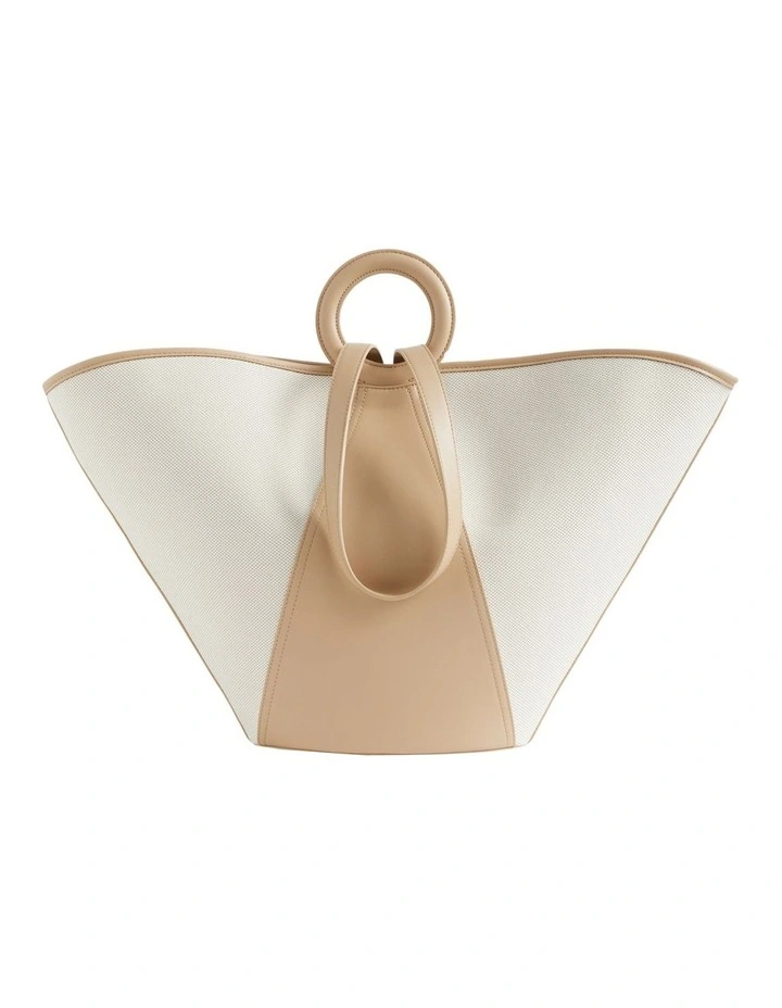 Textured Top Handle Tote image 1