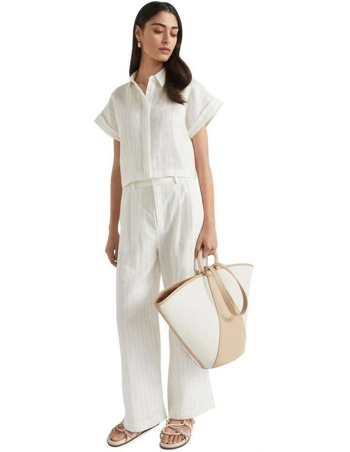 Textured Top Handle Tote image 2