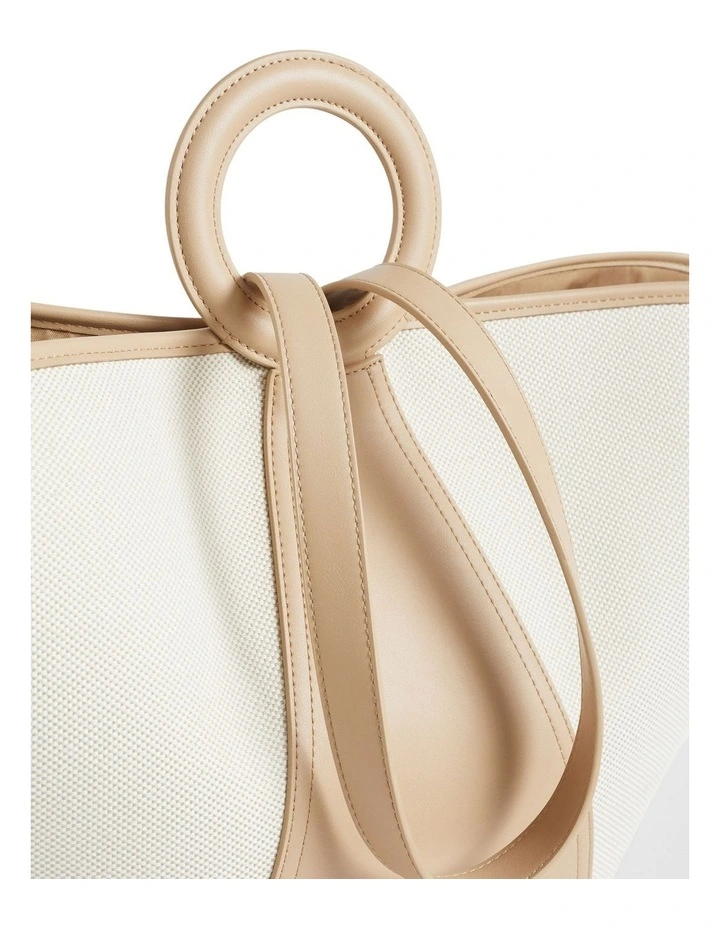 Textured Top Handle Tote image 4