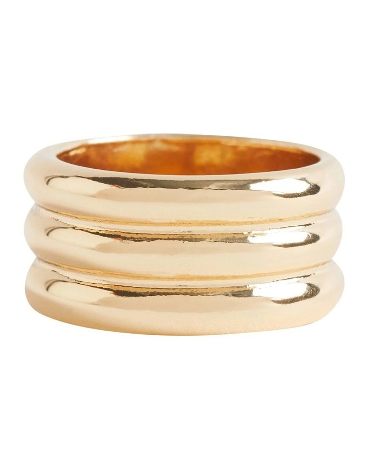 Ridged Ring in Gold image 3