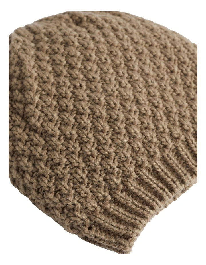 Hand Knit Beanie in Hazel image 3