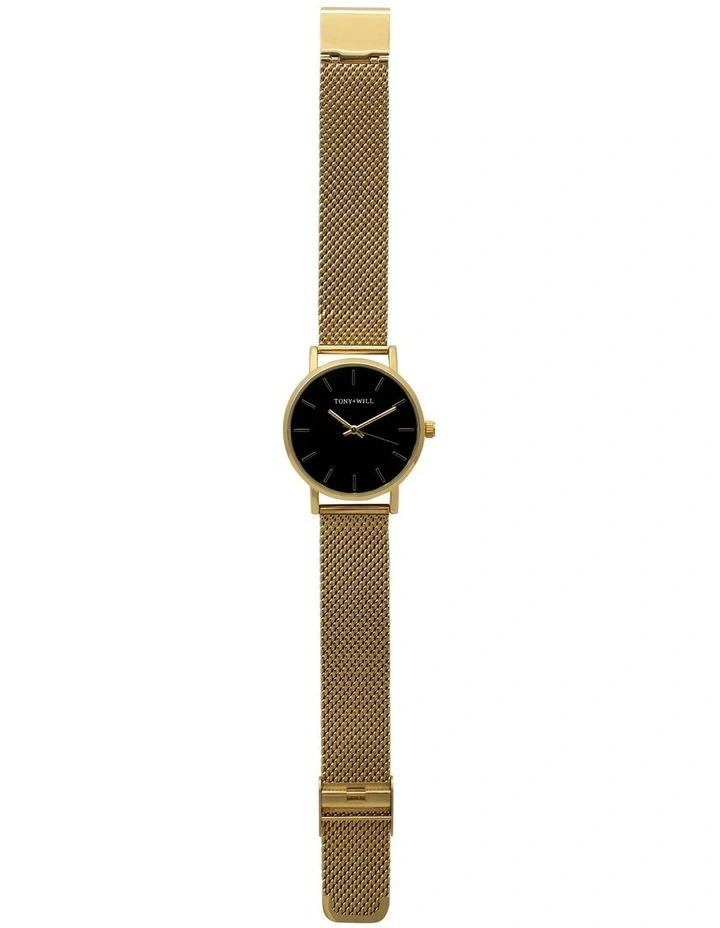 Small Classic Watch in Gold image 2