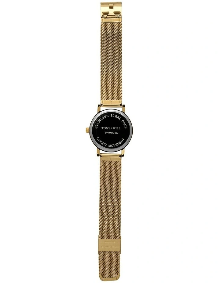 Small Classic Watch in Gold image 3