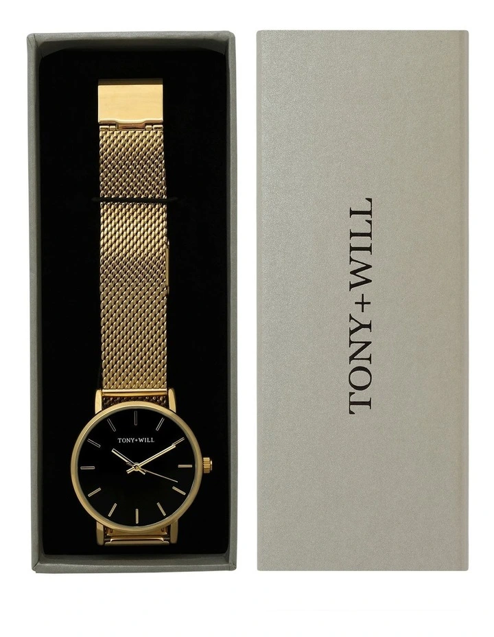 Small Classic Watch in Gold image 6
