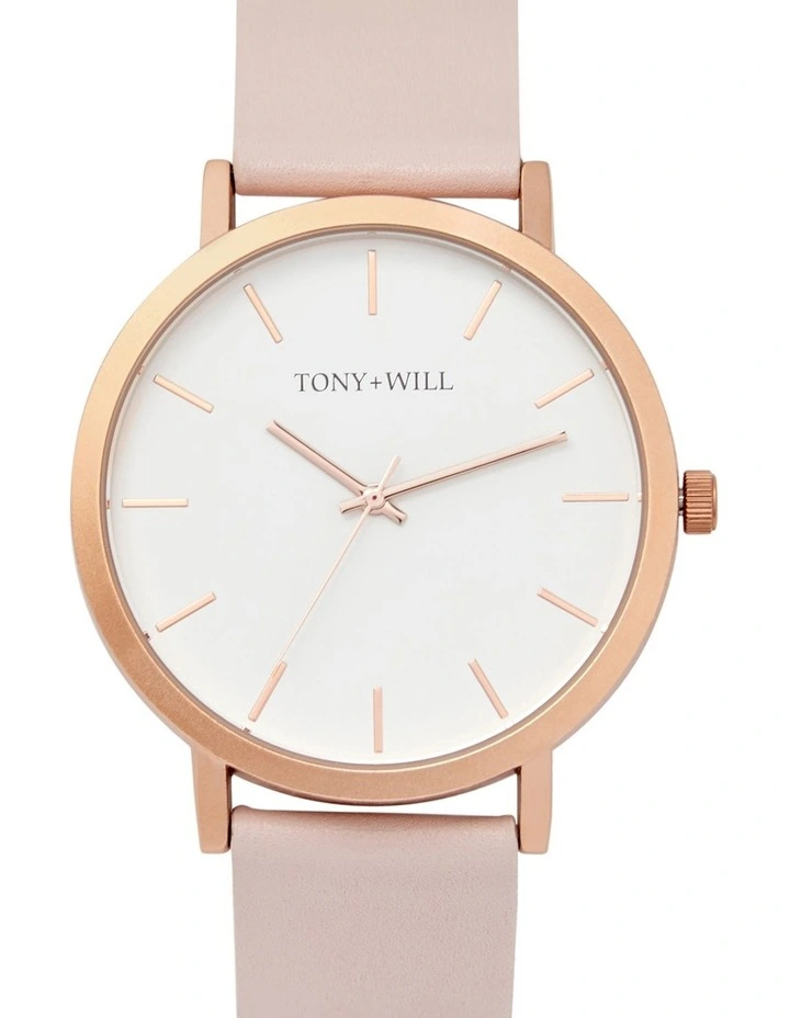 Classic Watch in Rose Gold/White/Light Pink image 1