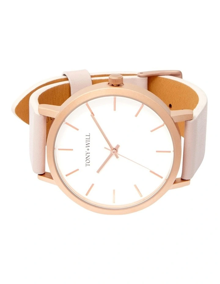 Classic Watch in Rose Gold/White/Light Pink image 4