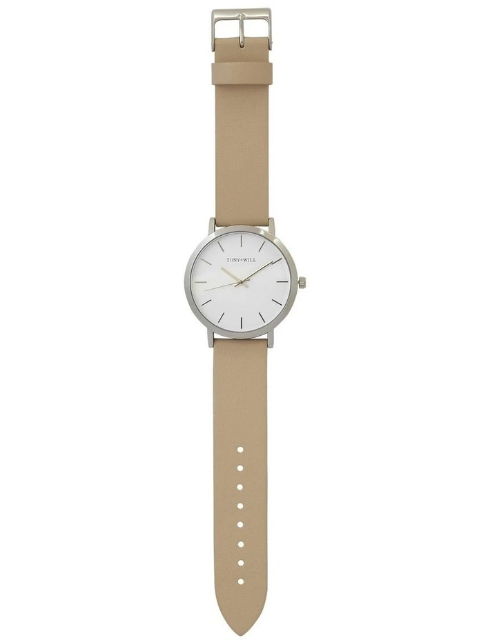 Classic Watch in Silver/White/Stone image 2