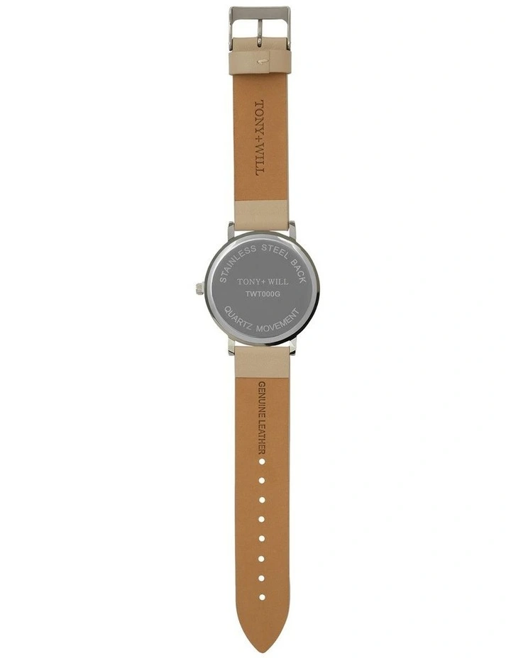 Classic Watch in Silver/White/Stone image 3