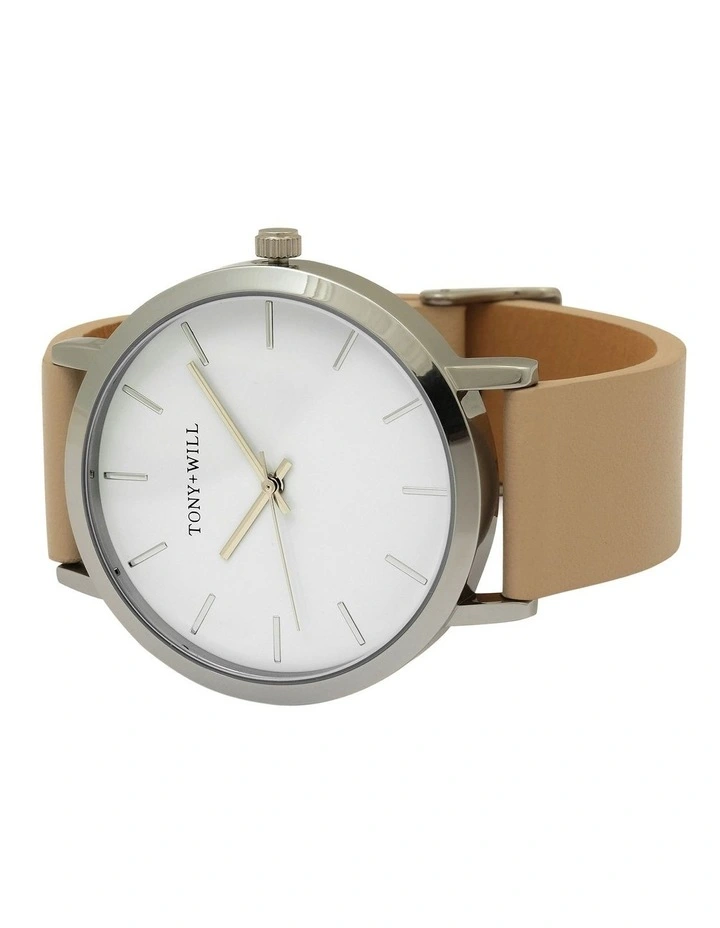 Classic Watch in Silver/White/Stone image 5