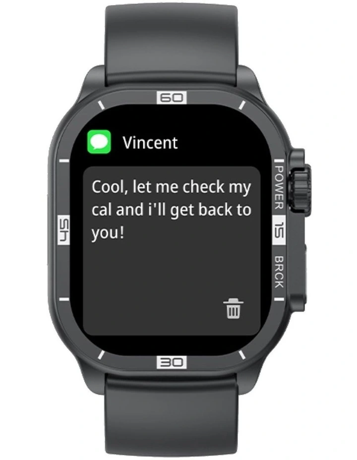 Tony Will Smart Watch in Black image 7