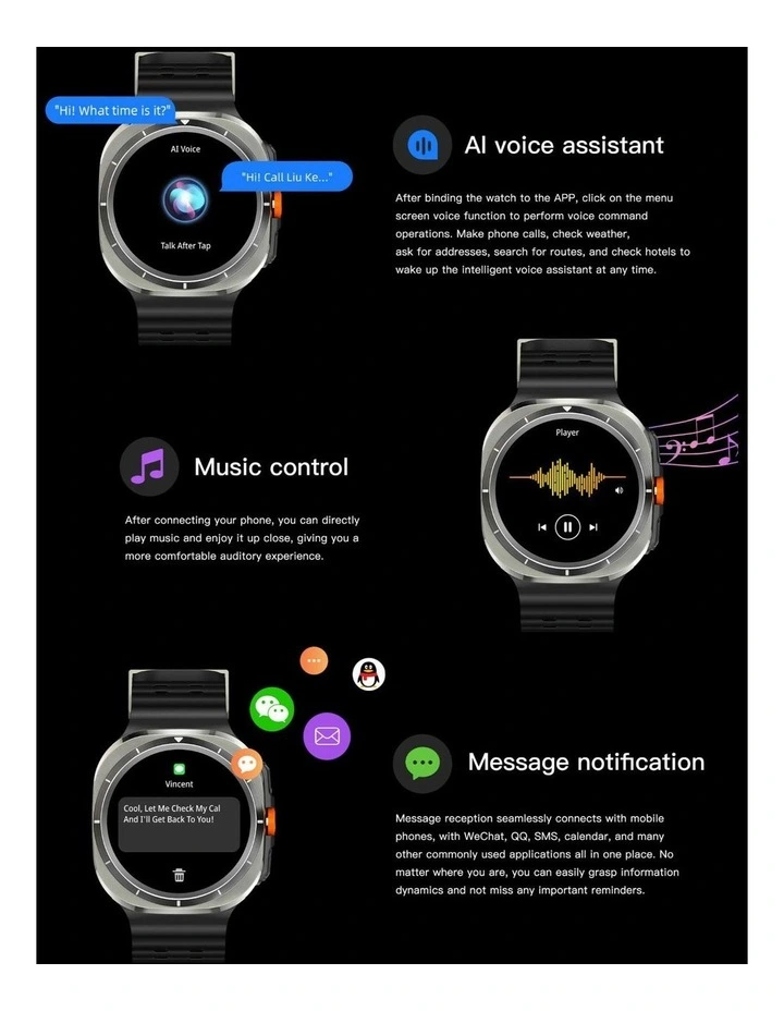 Smart Watch in Black image 5
