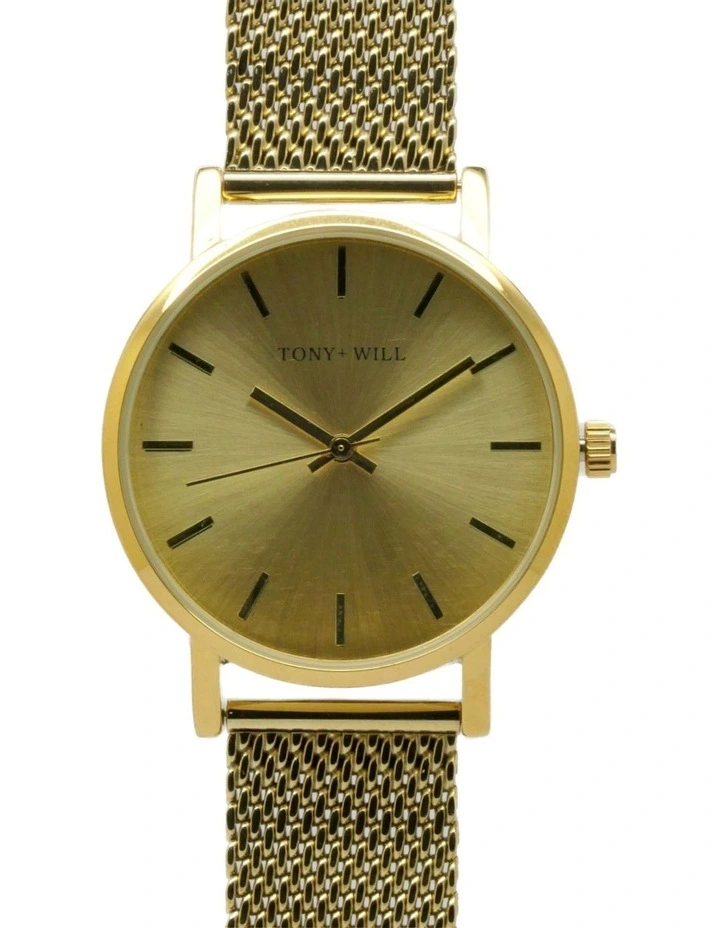 Small Classic Watch in Gold image 1