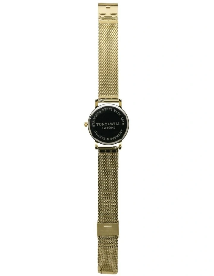 Small Classic Watch in Gold image 3