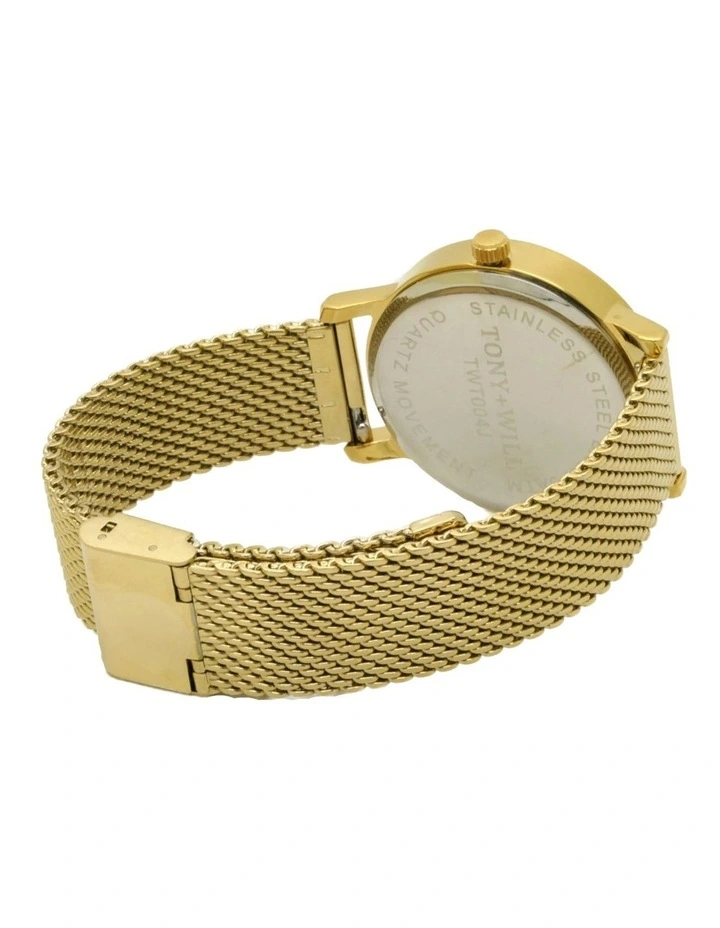 Small Classic Watch in Gold image 5
