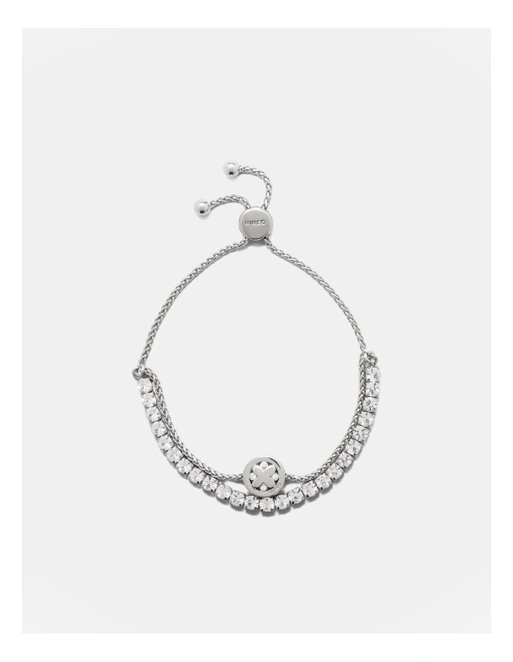 Cipher Toggle Bracelet in Silver image 1