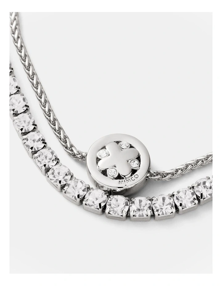 Cipher Toggle Bracelet in Silver image 3