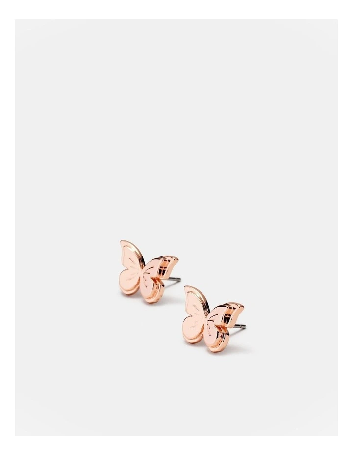Bliss Stud Earrings in Rose Gold image 3