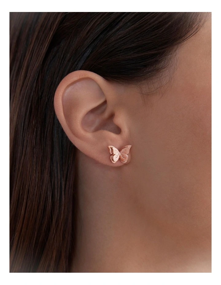 Bliss Stud Earrings in Rose Gold image 4