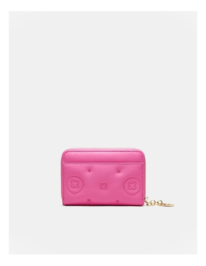 Flashback Leather Medium Wallet in Pink Splash image 2