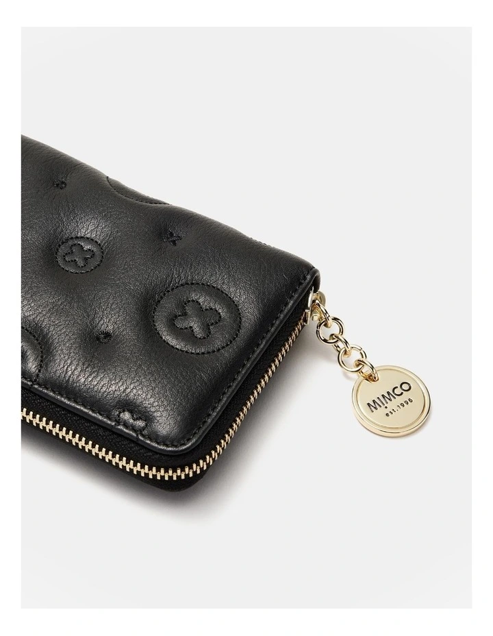 Flashback Leather Medium Wallet in Black image 3