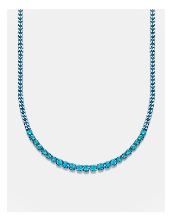 Glitter Necklace in Ocean Dive image 1