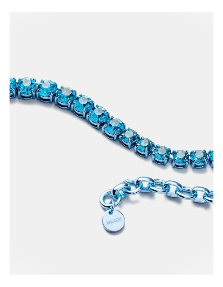 Glitter Necklace in Ocean Dive image 3