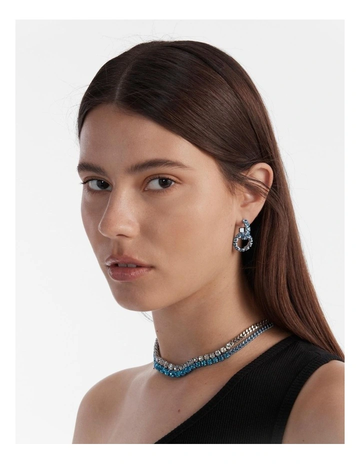 Glitter Necklace in Ocean Dive image 4