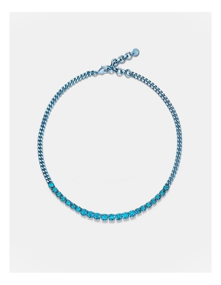 Glitter Necklace in Ocean Dive image 5