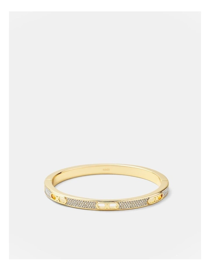 Everly Pave Bangle in Gold image 1