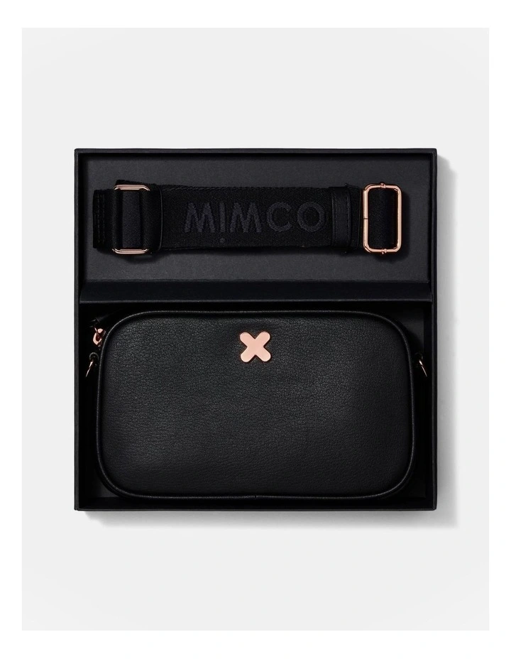 Hendrix Pouch Gift Set in Black/Rose Gold image 1