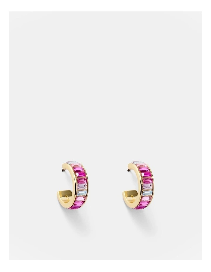Sante Fe Hoop Earrings in Sweet Pink image 1