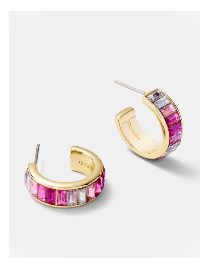 Sante Fe Hoop Earrings in Sweet Pink image 3