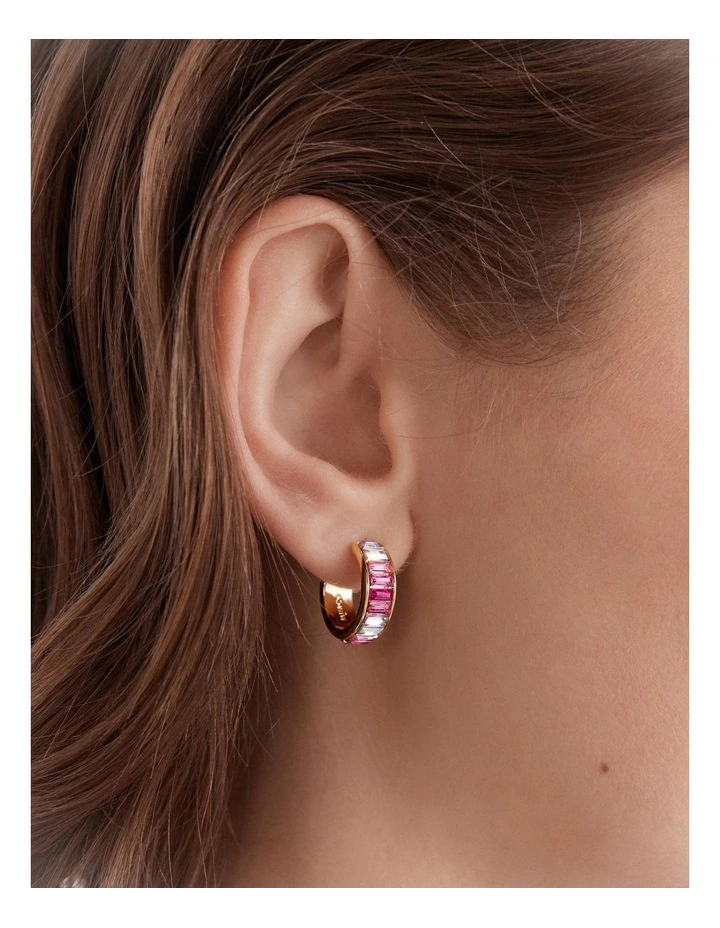 Sante Fe Hoop Earrings in Sweet Pink image 4