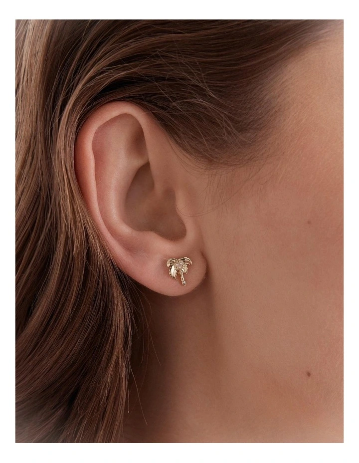 Miami Stud Earrings Set in Gold image 5
