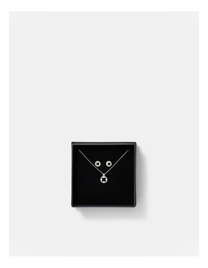 Allure Necklace And Earrings Gift Box in Silver image 1