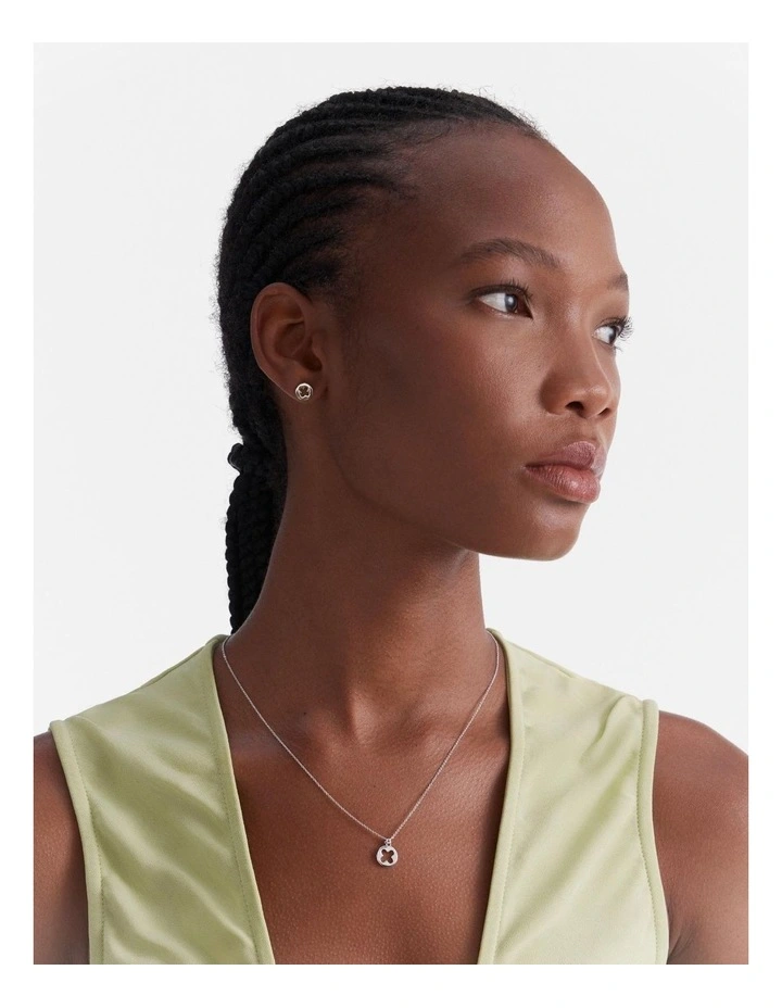 Allure Necklace And Earrings Gift Box in Silver image 2