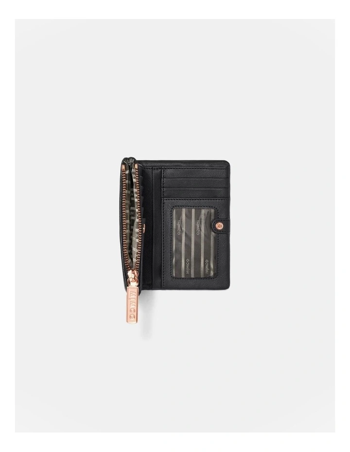 Mim-mazing Medium Wallet in Black/Rose Gold image 4