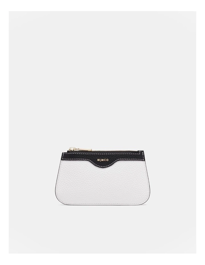 Jett Small Pouch in White/Black image 1