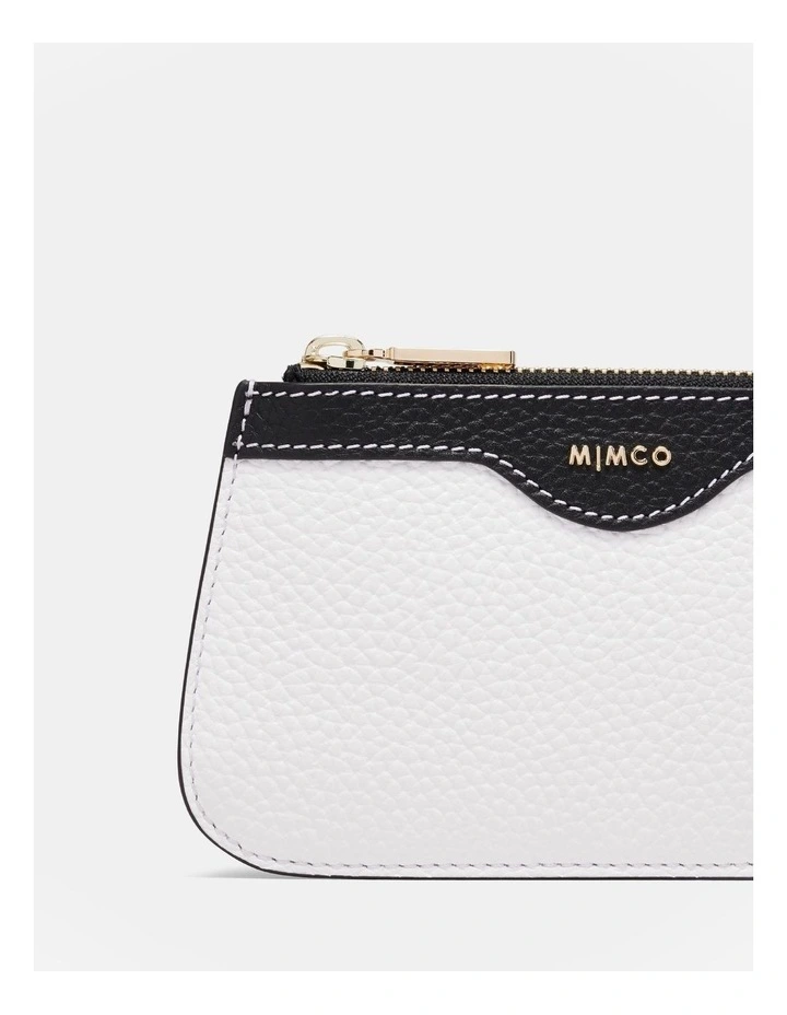 Jett Small Pouch in White/Black image 3