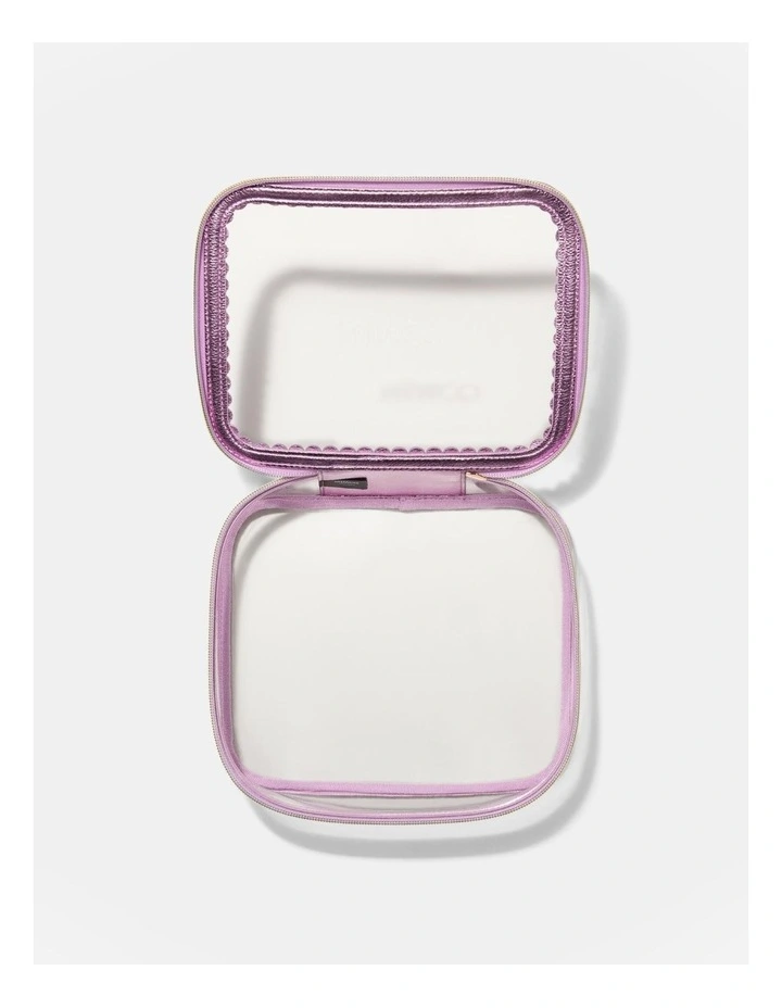 Mimco Paradise Large Cosmetic Bag in Metallic Pink MYER