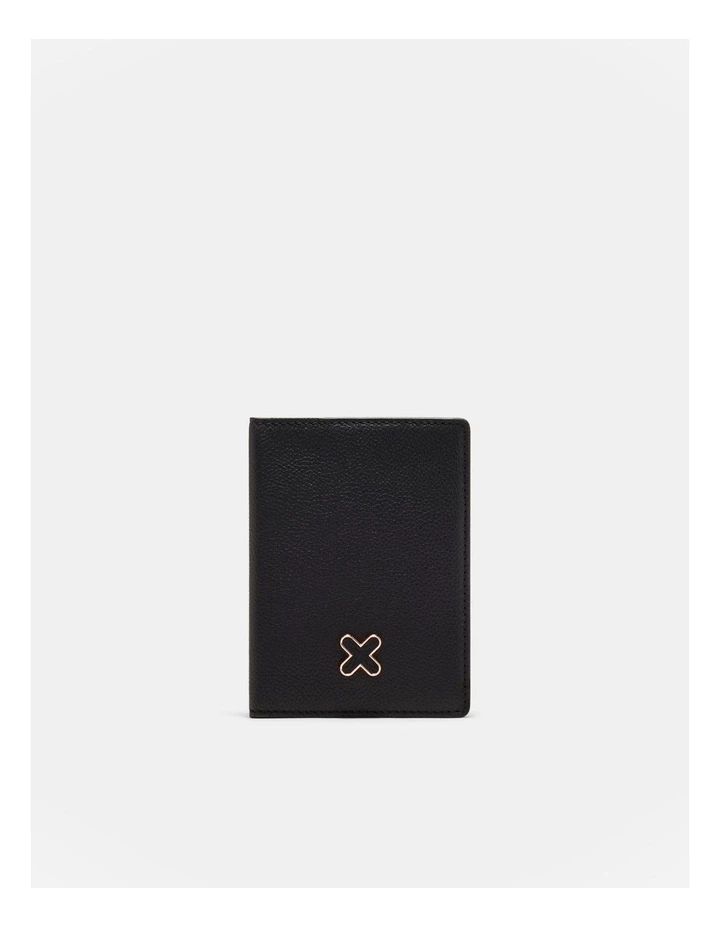 Hendrix Passport Holder in Black/Rose Gold image 1